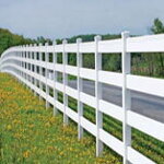 Vinylová ohrada 4 priečky, výška 152cm, dĺžka 2,4m - biela