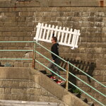 Dočasný laťkový plot - 84 cm