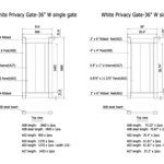 Biela nepriehľadná PVC brána, vrátane pántov a zámkov - 183 cm (výška) × 91 cm (šírka)