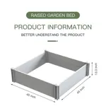 Vyvýšený záhon z PVC plastu (vinyl) - sada 2 ks