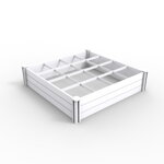 Vyvýšený záhon z PVC plastu (vinyl) - sada 2 ks