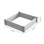 Vyvýšený záhon z PVC plastu (vinyl) - sada 2 ks