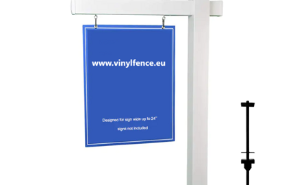 Plastový PVC stĺpik pre realitné tabule – odolný a bezúdržbový